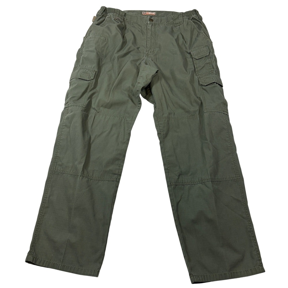 5.11 Tactical Ripstop Cargo Pants Mens 40x32 Olive Green Utility Work Trousers